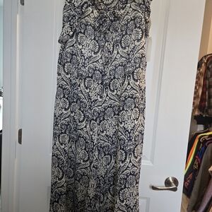 Live 4 Truth Navy and Cream Maxi Dress